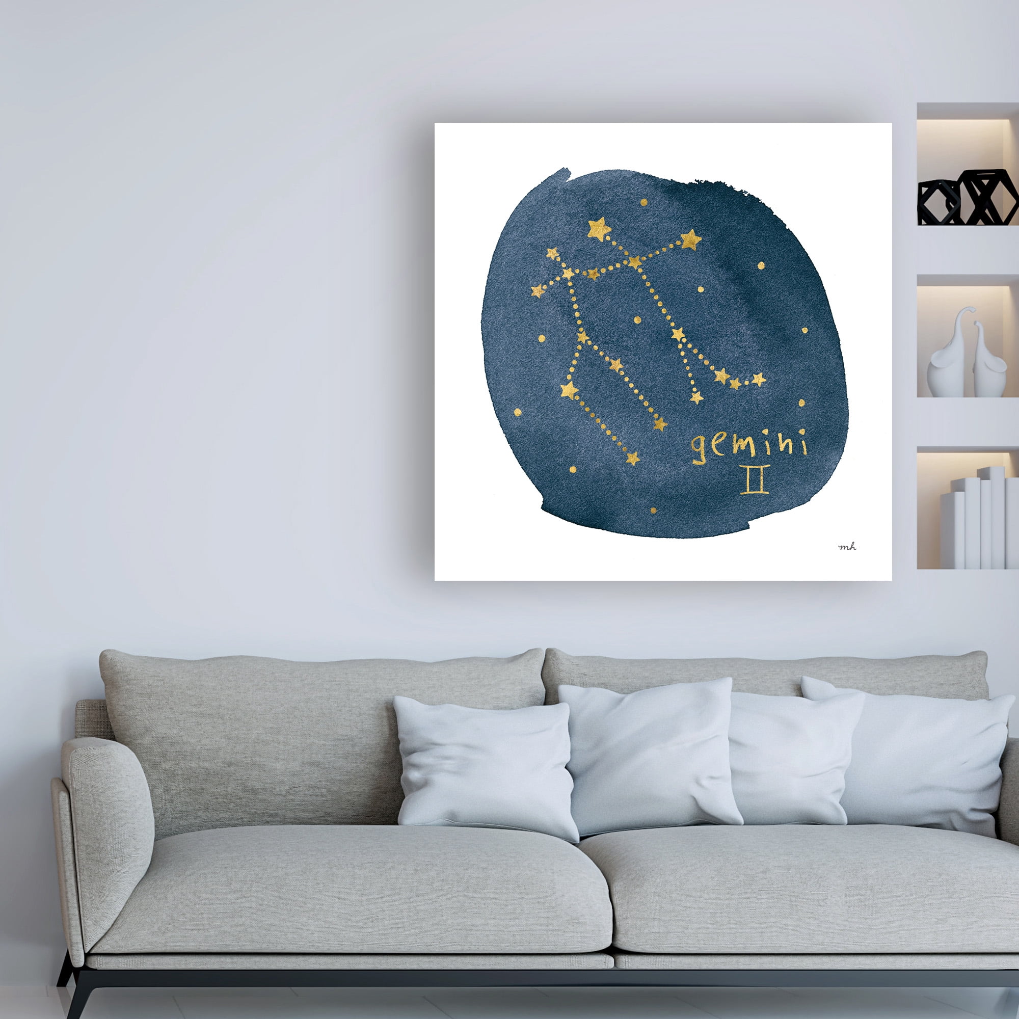 Trademark Fine Art 'Horoscope Gemini' Canvas Art by Moira Hershey