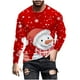 thumbnail image 2 of Blusas y camisas de manga larga y cuello redondo para hombre, informales, a la moda, con estampado navideño, cuello redondo, blusas de licra de manga larga para hombre., 2 of 5