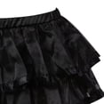 thumbnail image 3 of Women Steampunk Skirts Waisted Elastic Layered Short Skirt Black 7XL, 3 of 4