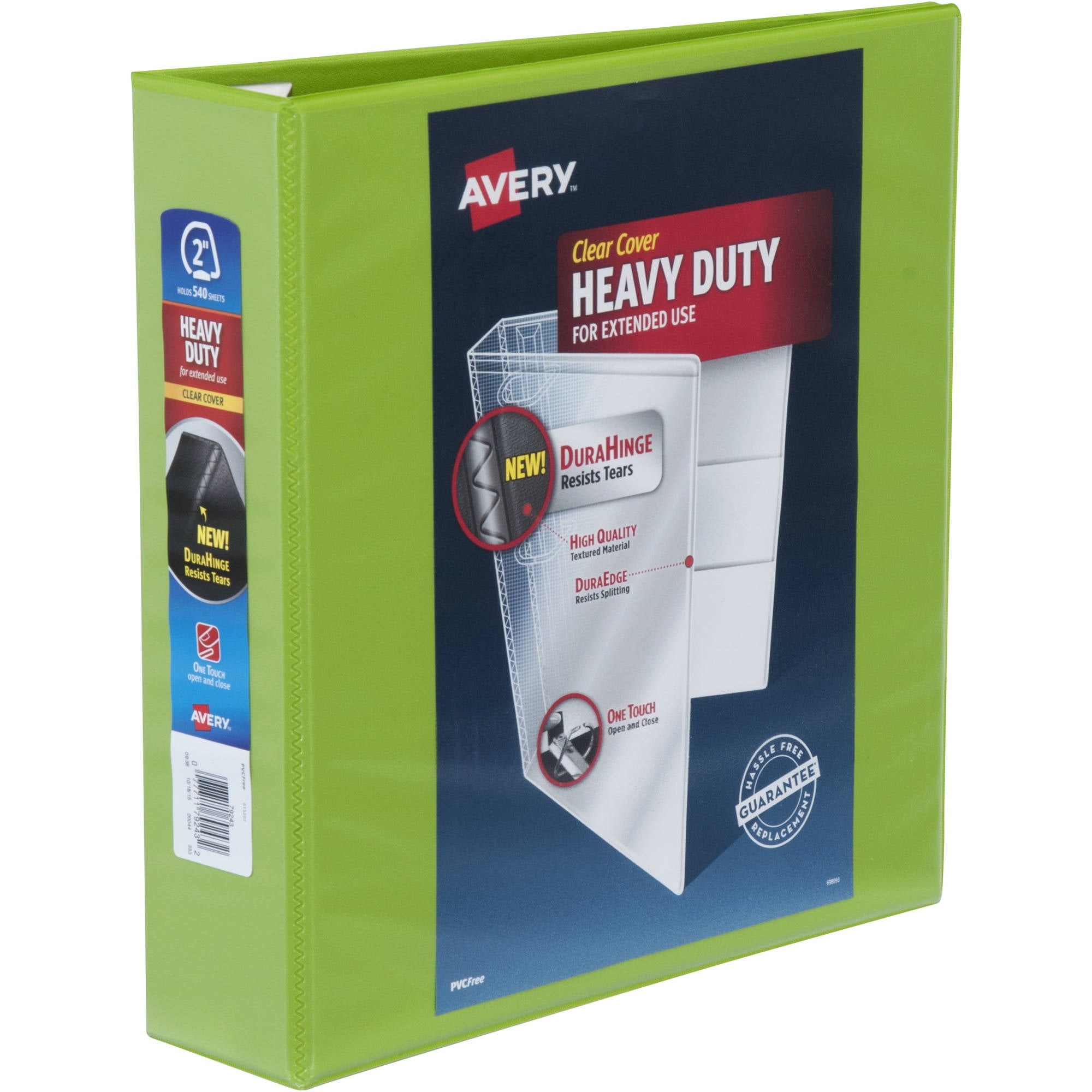 Avery 2" Heavy Duty Green Binder