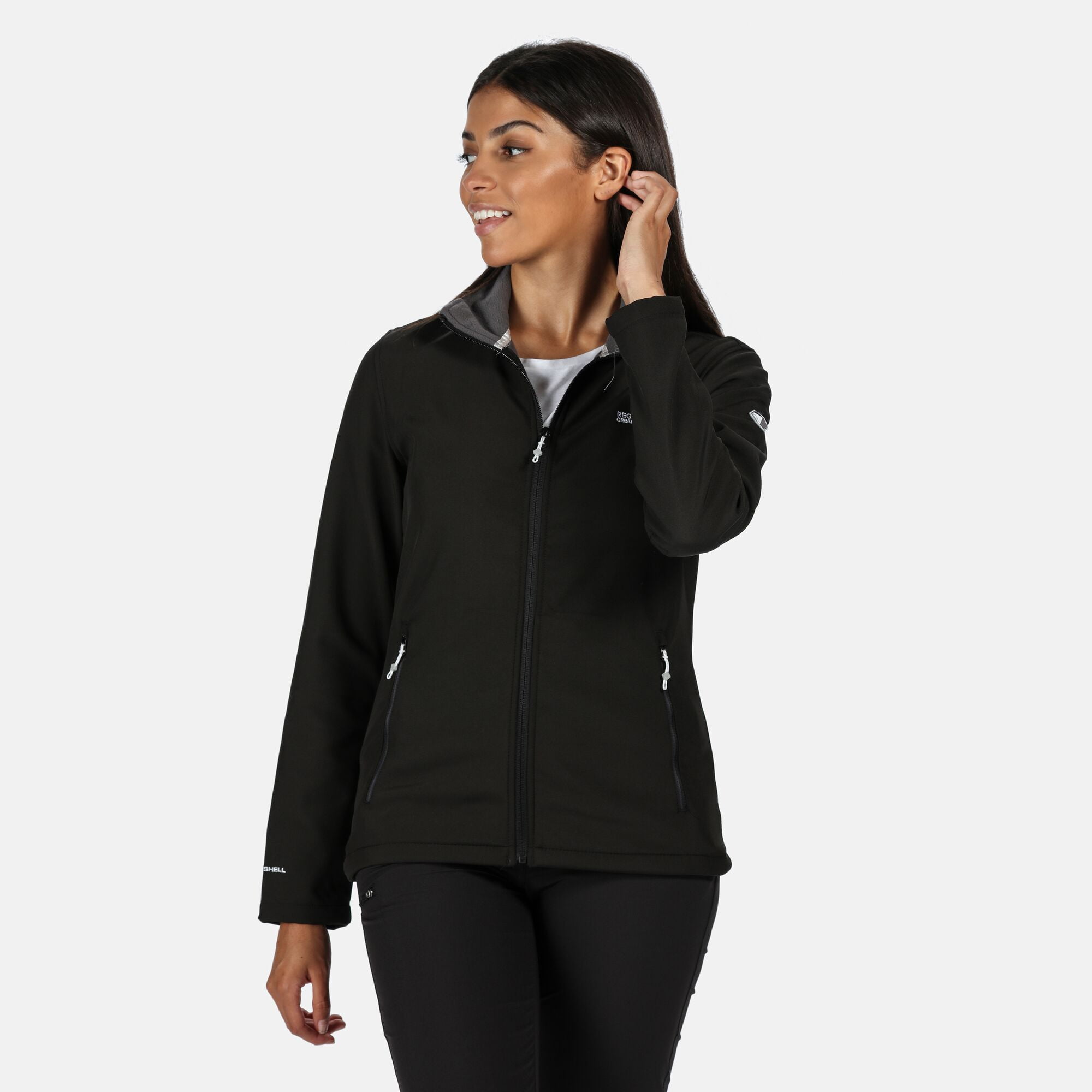 regatta black womens coat