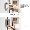 thumbnail image 3 of Refrigerator Lock, Fridge Freezers Door Lock with Strong Adhesive, Double Buttons Design Kid Child Baby Safety Locks for Home Kitchen (Grey), 3 of 5