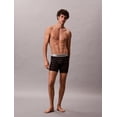 thumbnail image 4 of Calvin Klein Men's Brushed Microfiber Stretch Boxer Briefs Logo Stripe/Platinum Rust Large, 4 of 7