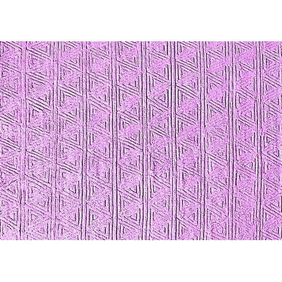 Ahgly Company Indoor Rectangle Solid Purple Modern Area Rugs, 2' x 3'