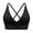 Black, variant on XFHLMJFF Women Bra V Neck Long Line Sports Bra Strap Padded Cup Adjustable Thin Strap Fitness Yoga Short Top Comfort Lingerie