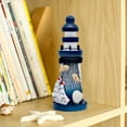 thumbnail image 4 of 2pc Miniature Lighthouse Mediterranean Figurines Ornaments Nautical Miniature Decorations, 4 of 7