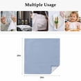 thumbnail image 4 of Pure Light Blue Cloth Napkins, Simple Solid Color Washable and Reusable Dinner Napkins Set of 8, Table Napkin for Kitchen Party Birthday Wedding Hotel Housewarming 20"x20", 4 of 8