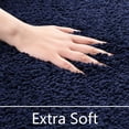 thumbnail image 2 of Alfombra de baño LOCHAS, suave, gruesa, absorbente, de microfibra, azul marino, 2 of 6