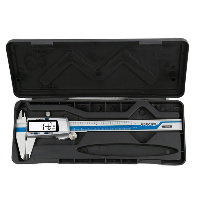 Caliper Electronic Digital Caliper Stainless Steel Slide Caliper Measuring Tool Electronic Micrometer Caliper with Large LCD Screen 3 Measurement Units Switchable