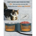 Outdoor Heated Cat Bowl Large Capacity Heated Water Bowl for Cat