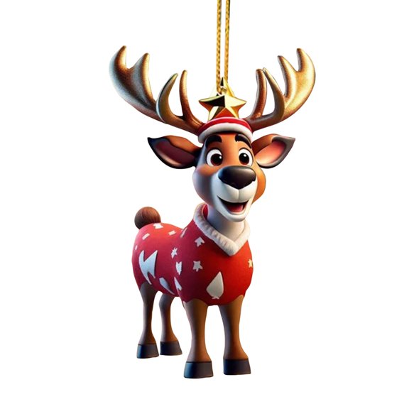 NSESSHome Reindeer Christmas Decorations, Christmas Reindeer Figurines, Deer decor Christmas Table Decorations, Christmas Deer Table Centerpieces Supplies