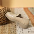 thumbnail image 4 of Mocasines estilo japonés, zapatos de uniforme de cuero genuino Tide, zapatos de plataforma estilo universitario, zapatos de cuero pequeños, zapatos planos individuales para mujer, 4 of 4