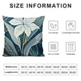 thumbnail image 5 of BANET  Pillowcases Queen Leaves Tropical Plants Print Decorative Bed Pillow Covers with Envelope Closure Hotel Quality Soft Breathable White, 5 of 5