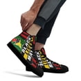 thumbnail image 4 of Black Lives Matter High Top Canvas Shoes Sneakers Black Size 6, 4 of 7
