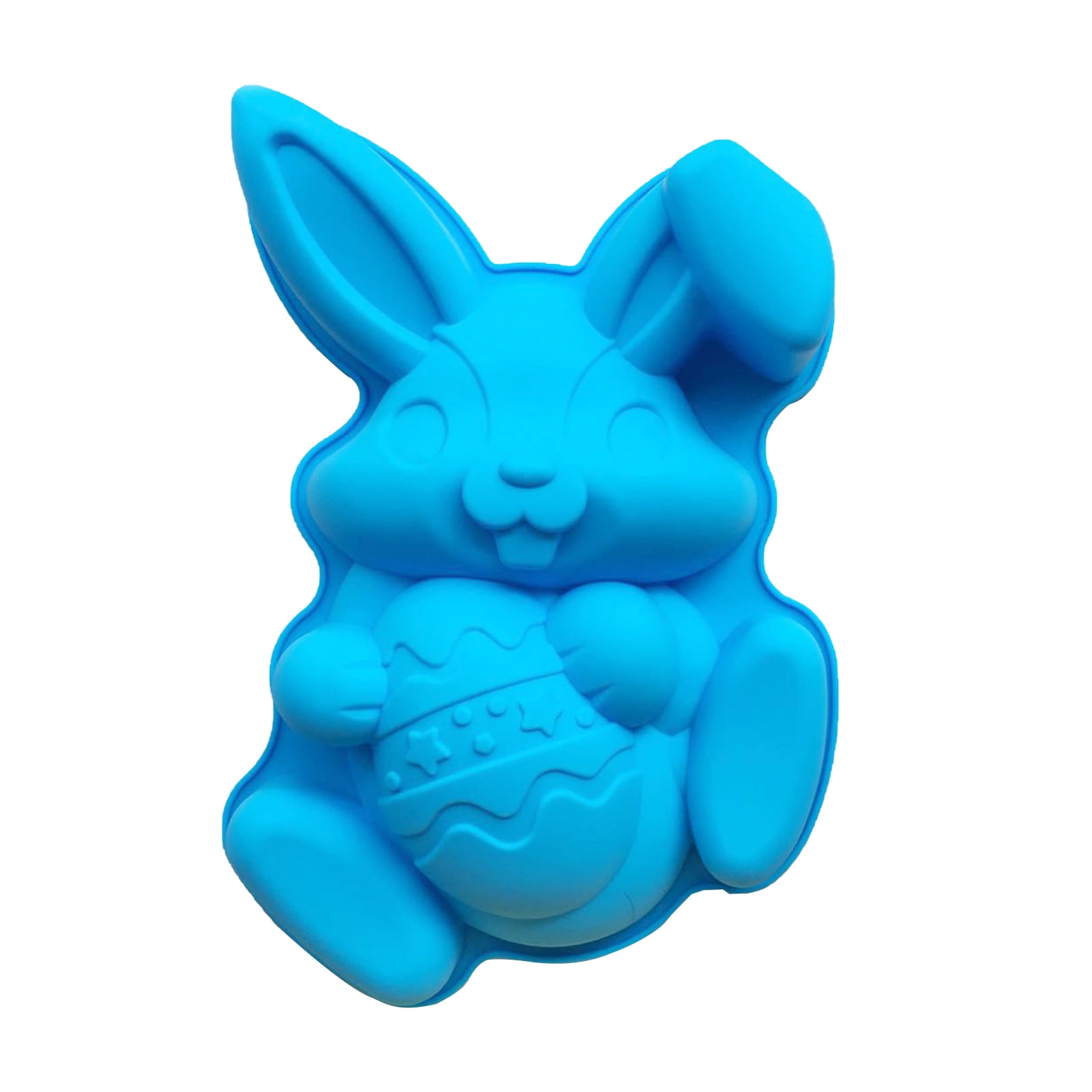 6 Pièces Moule Silicone Bougie Lapin De Pâques Moule 3 Formes