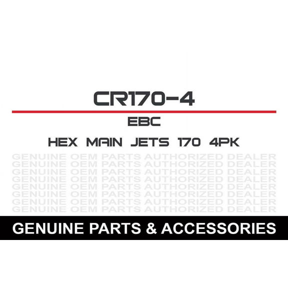 EBC Brakes CR170-4 Jets & Jet Kits