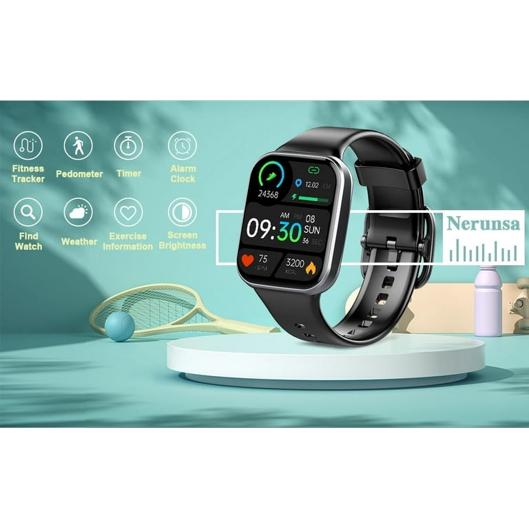 Fitness Smart Watch for Men Women: Heart Rate, Sleep Monitor, 25