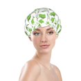 thumbnail image 3 of Disketp Kitchen Utensiles Cooking Pots Shower Caps,Reusable Shower Cap For Women, Double Layer Waterproof Hair Cap, Large Size For All Hair Lengths,For Girls Spa Home Salon Use, 3 of 9