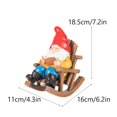 thumbnail image 3 of XWSHYW Decoraciones para El Hogar Figura de Enano Leyendo En Silla Reclinable, 3 of 5