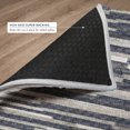 thumbnail image 6 of Addison Rugs Dream Shag Premium Machine Washable Transitional Stripes, Bars, Horizontal Lines Gray Runner Rug, 2'3" x 7'6", 6 of 8