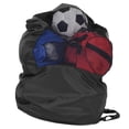 thumbnail image 3 of Ball Storage Bag, Storage Bag Basketball Mesh Bag, Waterproof Portable Mesh Drawstring Outdoor Sports For Men Volleyball Soccer Basketball, 3 of 8