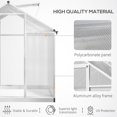 thumbnail image 5 of 6x8 FT Walk-in Polycarbonate Greenhouse with Roof Vent for Ventilation & Rain Gutter, Hobby Greenhouse for Winter, 5 of 7