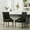 Charcoal, variant on Button Tufted Charcoal Solid Wood Wingback Chairs with Nail Heads Set of 2 / Create Stylish Dining Setting