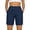 j49-Navy, variant on LIIPEE Womens Shorts Casual Solid Color Mid Elastic Waist Hybrid Ladies Pull-On Regular Summer Breathable Comfortable Soft Fashion Daily Shorts With Pockets,L