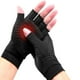 thumbnail image 1 of Guantes de compresión de cobre sin dedos para artritis para mujeres y hombres, túnel carpiano, 1 par (negro) 641, 1 of 5
