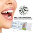 thumbnail image 2 of Tooth Ornaments, Decoration Tooth Color Decoration Oral Tooth Decoration Tooth Tool Tooth Clear Color Clear Color 10pcs Oral Tooth Clear Zroven Tooth Decoration |, 2 of 6