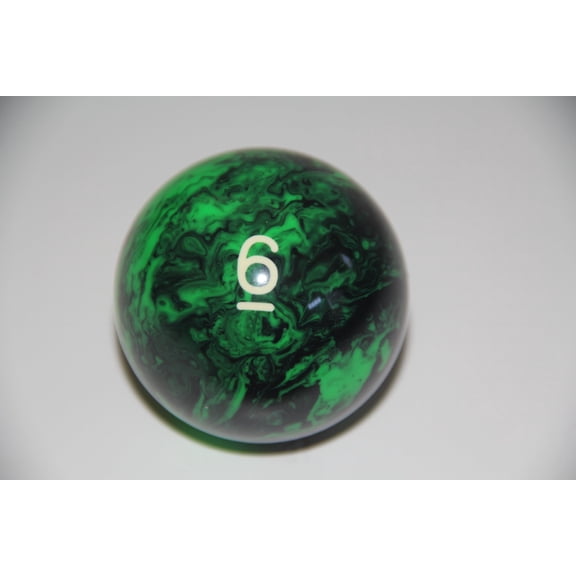 BuyBocceBalls Listing - EPCO Replacement Ball #6 Marbleized Glo Regulation Billiard or Pool Set, 5.75oz, 2.25" diam