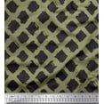 thumbnail image 1 of Soimoi Green Rayon Fabric Diamond Geometric Fabric Prints By Yard 42 Inch Wide, 1 of 3
