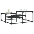 thumbnail image 1 of vidaXL Coffee Table Black 87.5x87.5x40 cm Engineered Wood, 1 of 5