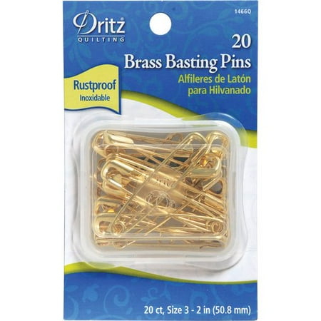 Dritz Quilter's Brass Safety Pins