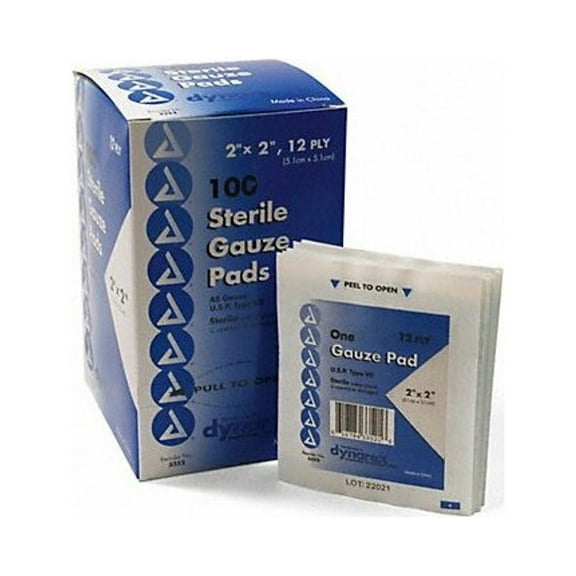 Medi-First Gauze Pad, Cotton Blend Gauze, PK100 60633