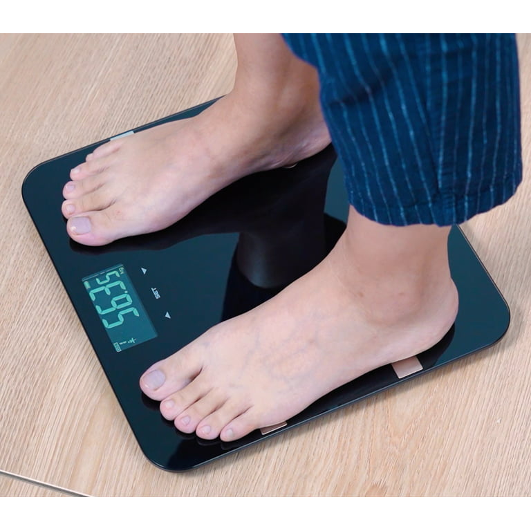 Better Homes & Gardens Body Composition Digital Scale, LCD Display, Black 
