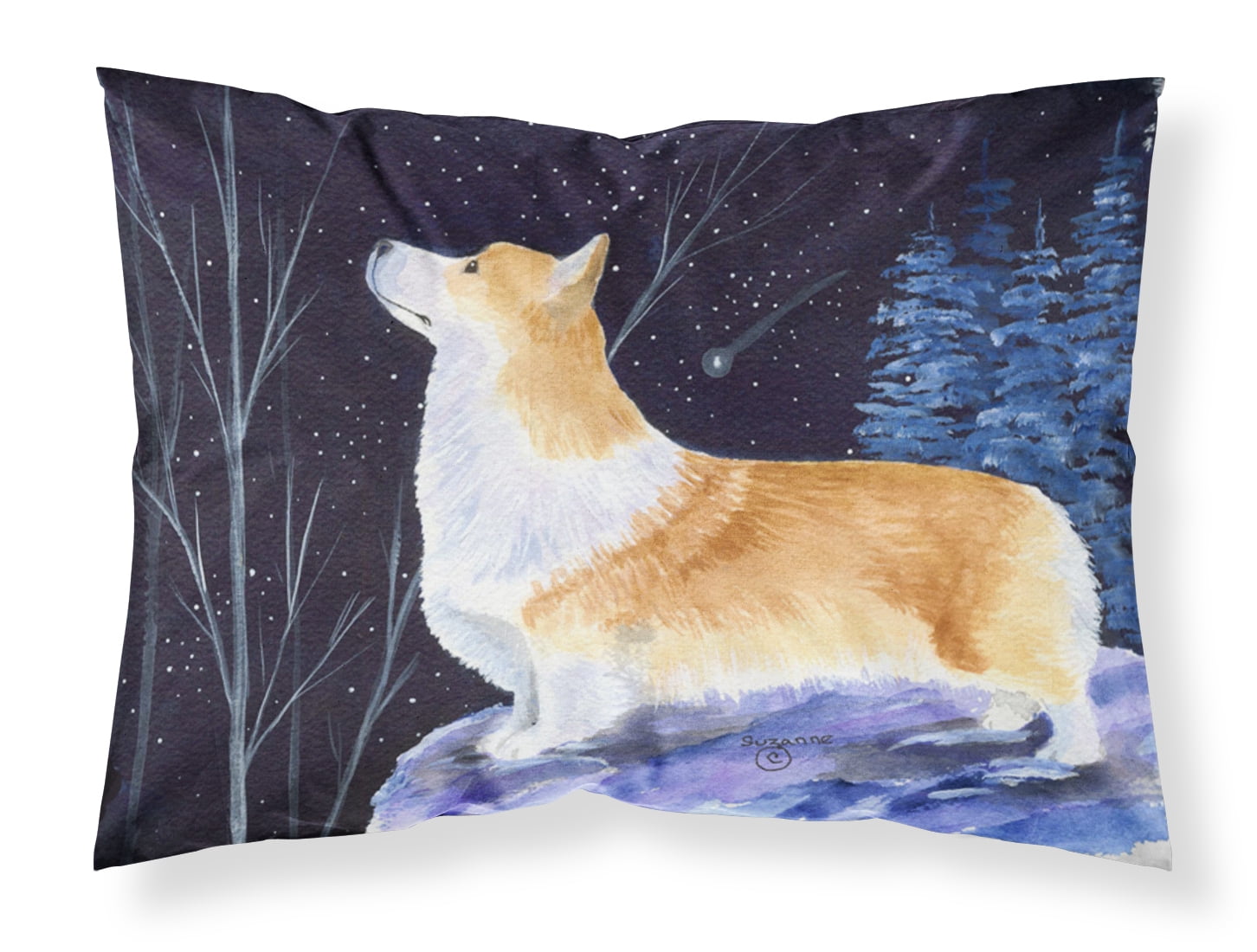 Carolines Treasures Ss8373pillowcase 20 5 X 30 In Starry Night Corgi Moisture Wicking Fabric Standard Pillowcase Walmart Com Walmart Com