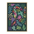 thumbnail image 3 of Kate and Laurel Sylvie Tropical Toucan Framed Canvas Wall Art by Rachel Lee, 23x33 Natural, Colorful Jungle Bird Animal Art for Wall, 3 of 7