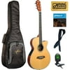 Oscar Schmidt Folk Style Acoustic/Electric Guitar, Spruce Top,OG8CEN Bag Bundle, OG8CEN BAGPACK
