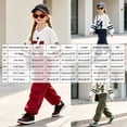 thumbnail image 4 of Nwiuh Tween Girls Clothes Long Sleeve Graphic T-Shirt Top + Cargo Pants 2pcs Outfit Set (Navy, 11-12 Years), 4 of 9