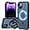 Purple, variant on 360° Rotatable Magnetic Ring for iPhone 14 Pro Max Case, [Compatible with MagSafe] Kickstand & Magnet Two in One Translucent Shockproof Phone Case iPhone 14 Pro Max 6.7", Purple