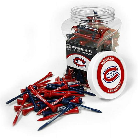 Team Golf NHL Montreal Canadiens 2-3/4" Golf Tees, 175 Pack, Regulation Size, Multi Team Colors