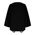 thumbnail image 5 of Oalirro Black Womens Long Sleeve Tops Dressy V Neck Solid Womens Blouses Casual Summer, 5 of 6