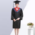 thumbnail image 4 of ZenCart Bachelor Uniform Matte Graduation Gown Cap Tassel Set V-Neck Long Sleeve Robe Graduation Cap And Gown Set Graduation Ceremonies Photo Props, 4 of 8