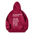 thumbnail image 4 of SIYUDAN Hoodies Sweatshirt for Women Long Sleeve Hoodie Womens Pullover Graphic HoodieGrey Hoodie Women Fall Sweatshirts for Women Workout Wear, 4 of 4