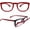 Maroon, variant on OPTIPAK Tilt-X1 Reading Glasses for Women & Men – Adjustable Readers, Lightweight Durable Frames – Comfortable Vision for Reading & Computer Use (Pack of 1)