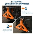 thumbnail image 5 of 3-in-1 Quick Hitch for Cat 1 Tractors - Heavy Duty 3-Point Hitch with 2" Receiver & Drawbar, 5 of 9