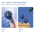thumbnail image 4 of Toystoory Mini ventilador de mano 3 velocidades Pantalla digital Enfriador de aire Inicio Type7 NO7, 4 of 6