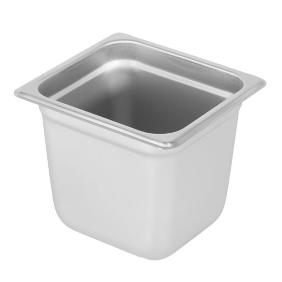 6" Sixth Size Stainless Food Pan, Each