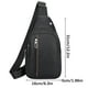 thumbnail image 3 of Bolso bandolera de cuero para hombre, ideal para viajes al aire libre, con correa ajustable, organizador multicompartimento, bolso deportivo de 31 x 16 x 5 cm, resistente bolso de cuero sintético., 3 of 3